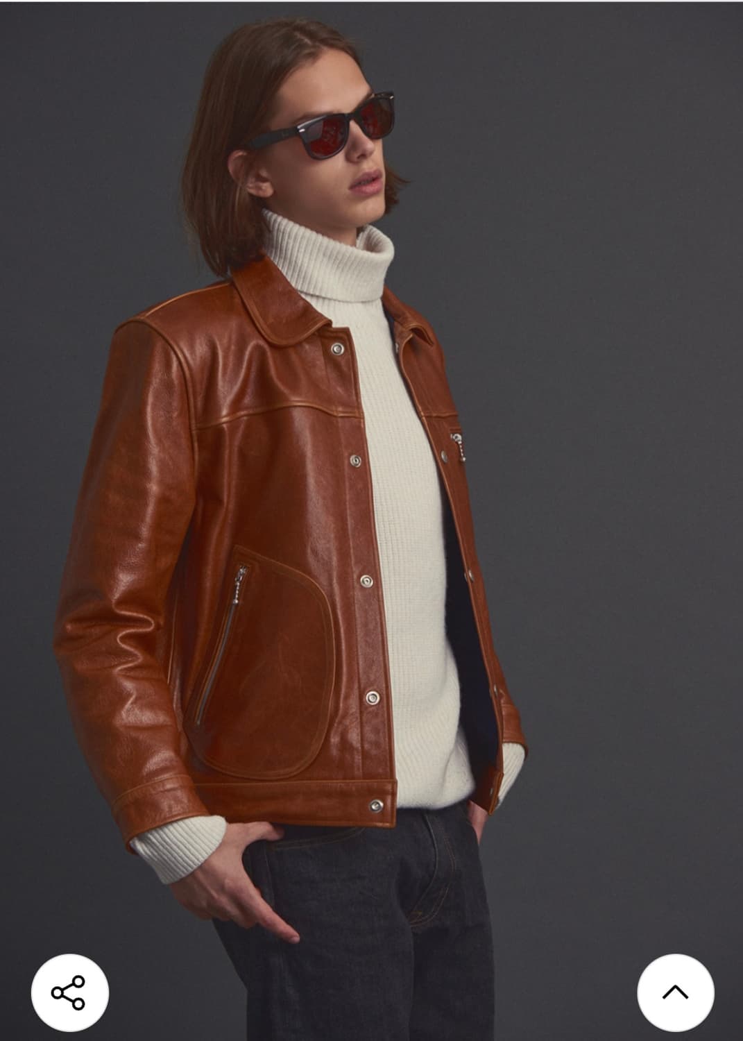 디아프바인 오일풀업 레더자켓 판매 상품이미지2