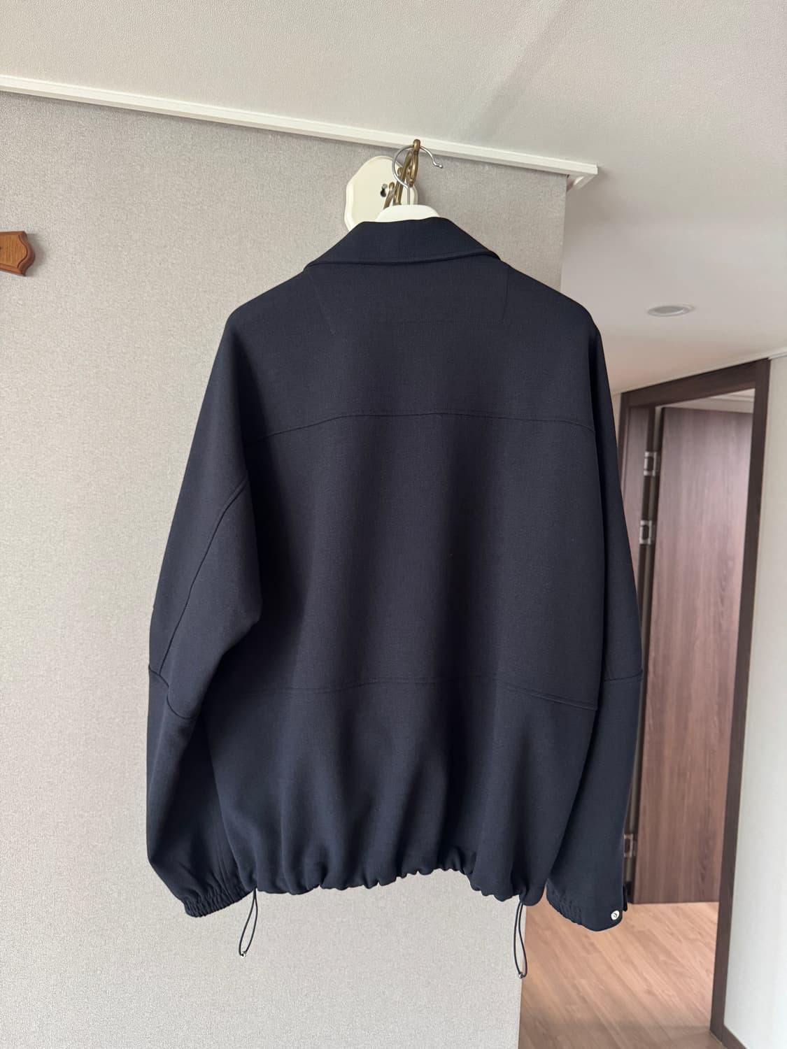 솔리드옴므 오버핏 쉘파카 반집업 맨투맨 48사이즈 판매 상품이미지3