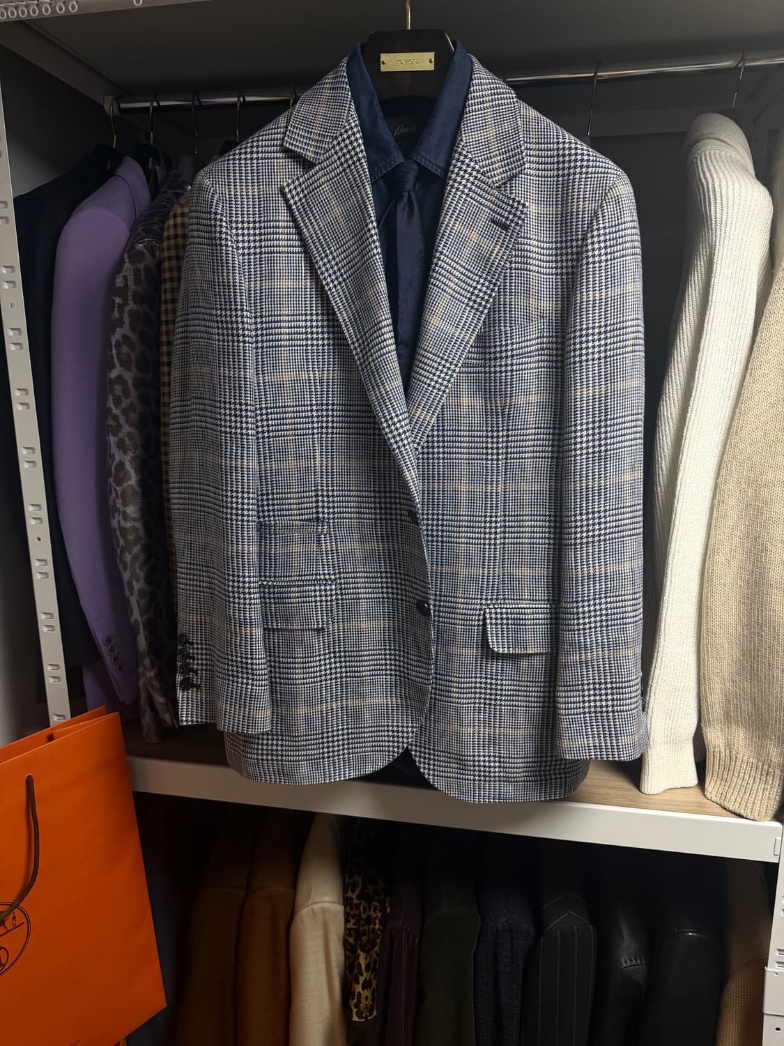 (명작,강추👍)브루넬로쿠치넬리 프린스웨일체크 블레이져 자켓 상품이미지1