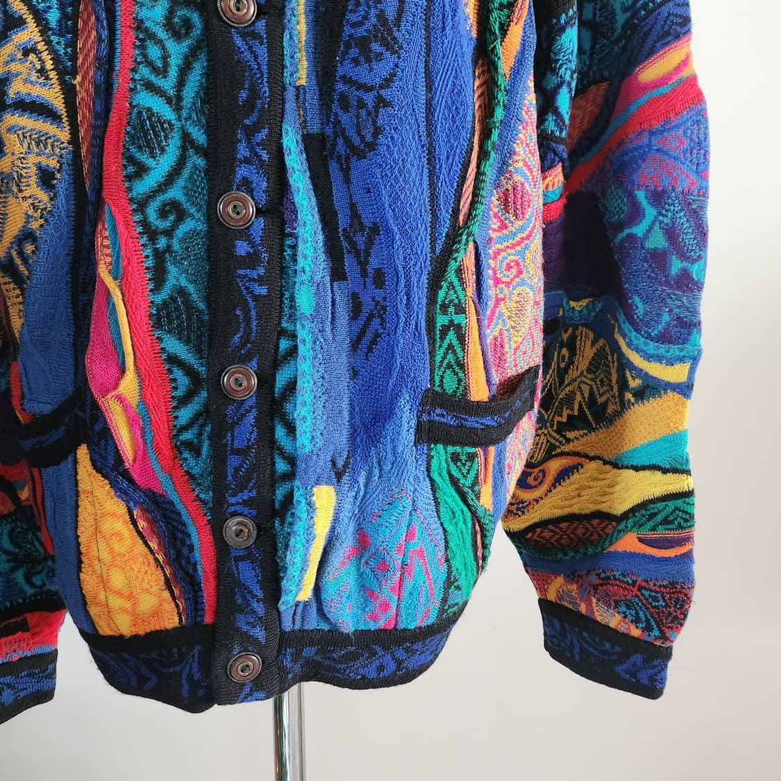 쿠지 Coogi 케이블 패턴 울 가디건 공용 빈티지 니트  상품이미지4