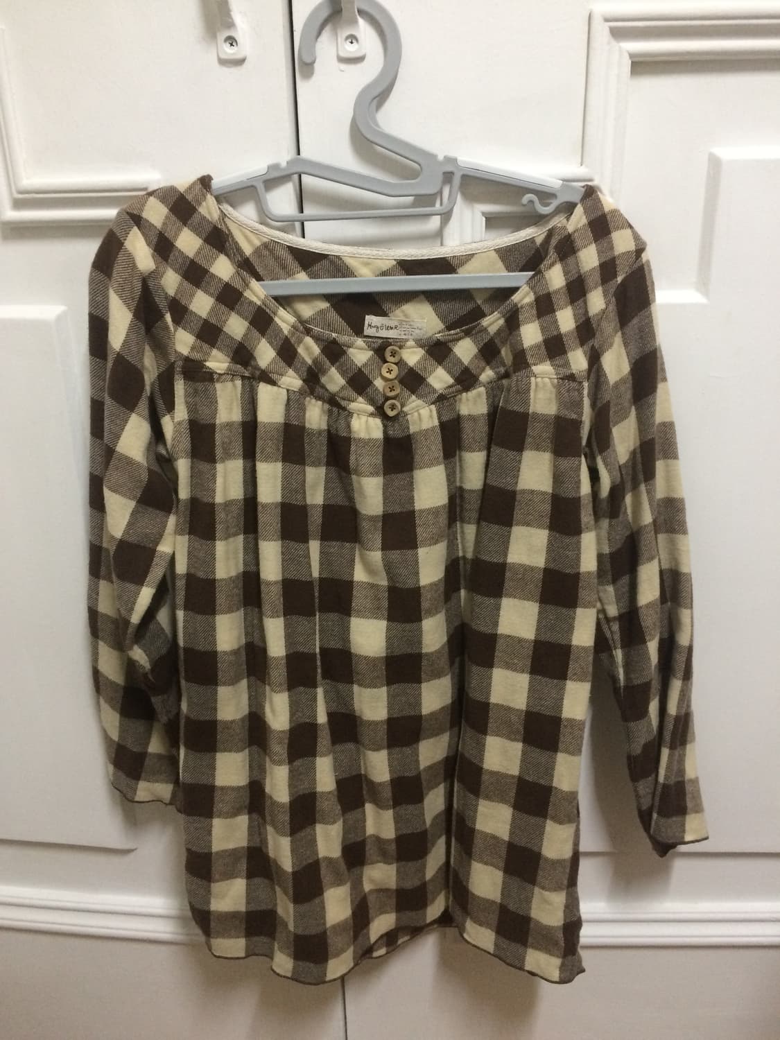 일본 빈티지 모리걸 체크 상의 상품이미지1