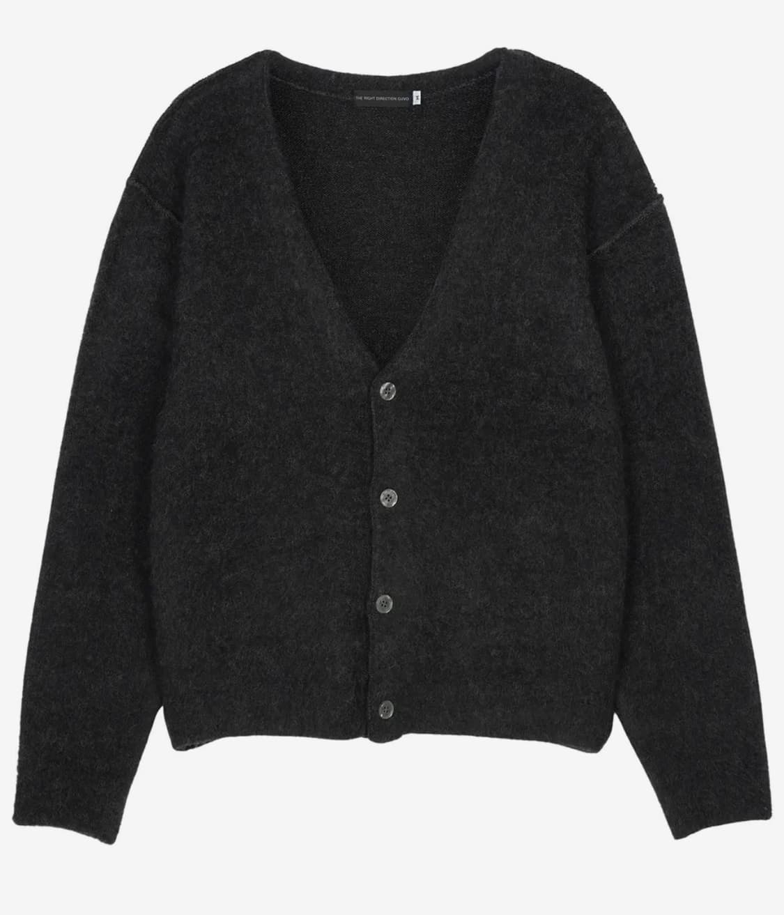 Guvo (구보) Out seam Cardigan, charcoal 상품이미지1