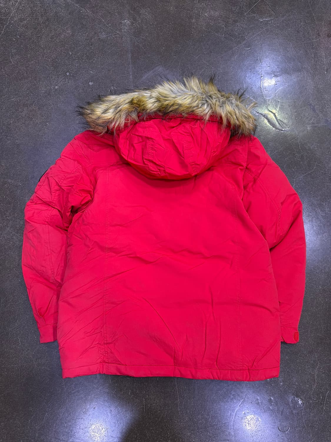 빈폴 아웃도어 라쿤털 후드 덕다운 오리털 패딩점퍼 100 상품이미지2