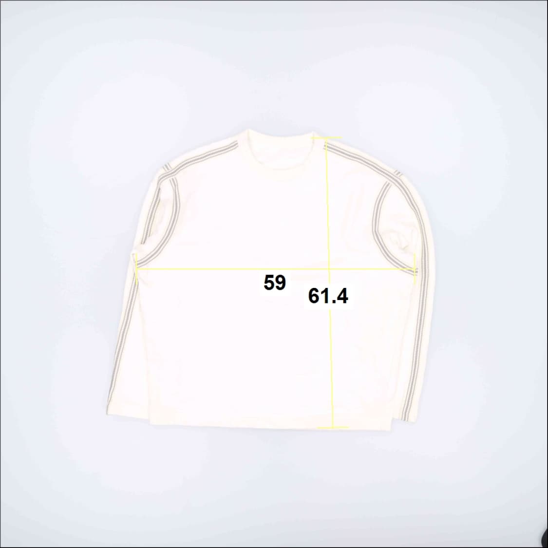 [M] 시스템 한섬 배색 울 스티치 맨투맨 0105J 상품이미지8