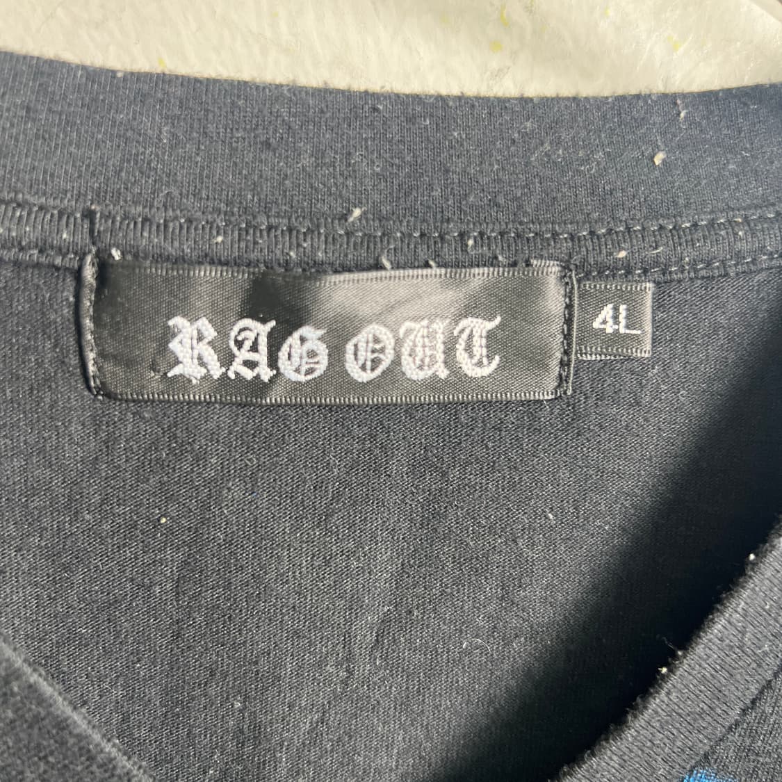 jpn vtg 빈티지 그래픽 브이넥 반팔 티셔츠 3XL 상품이미지4