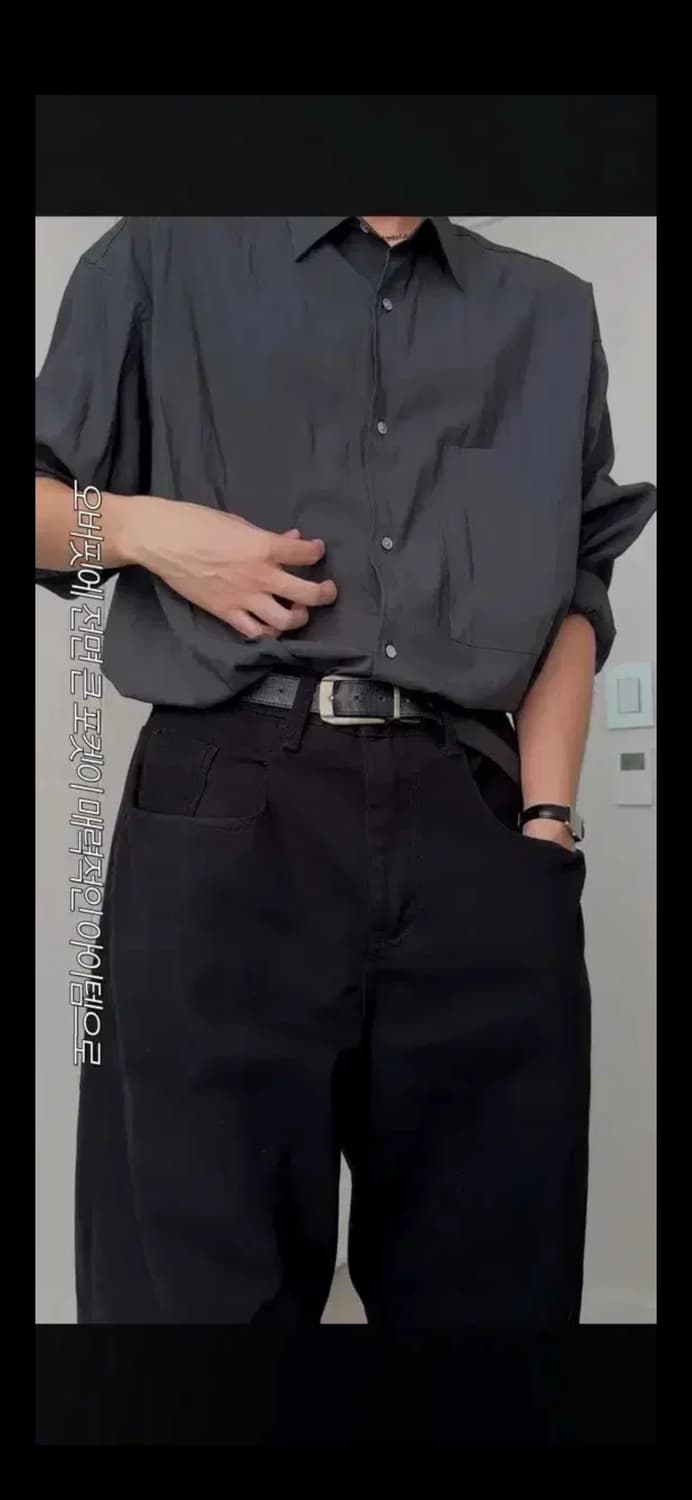 무료배송) 밈더워드로브 x 르마드 알앤 오버핏 포켓 셔츠 2 size 상품이미지3