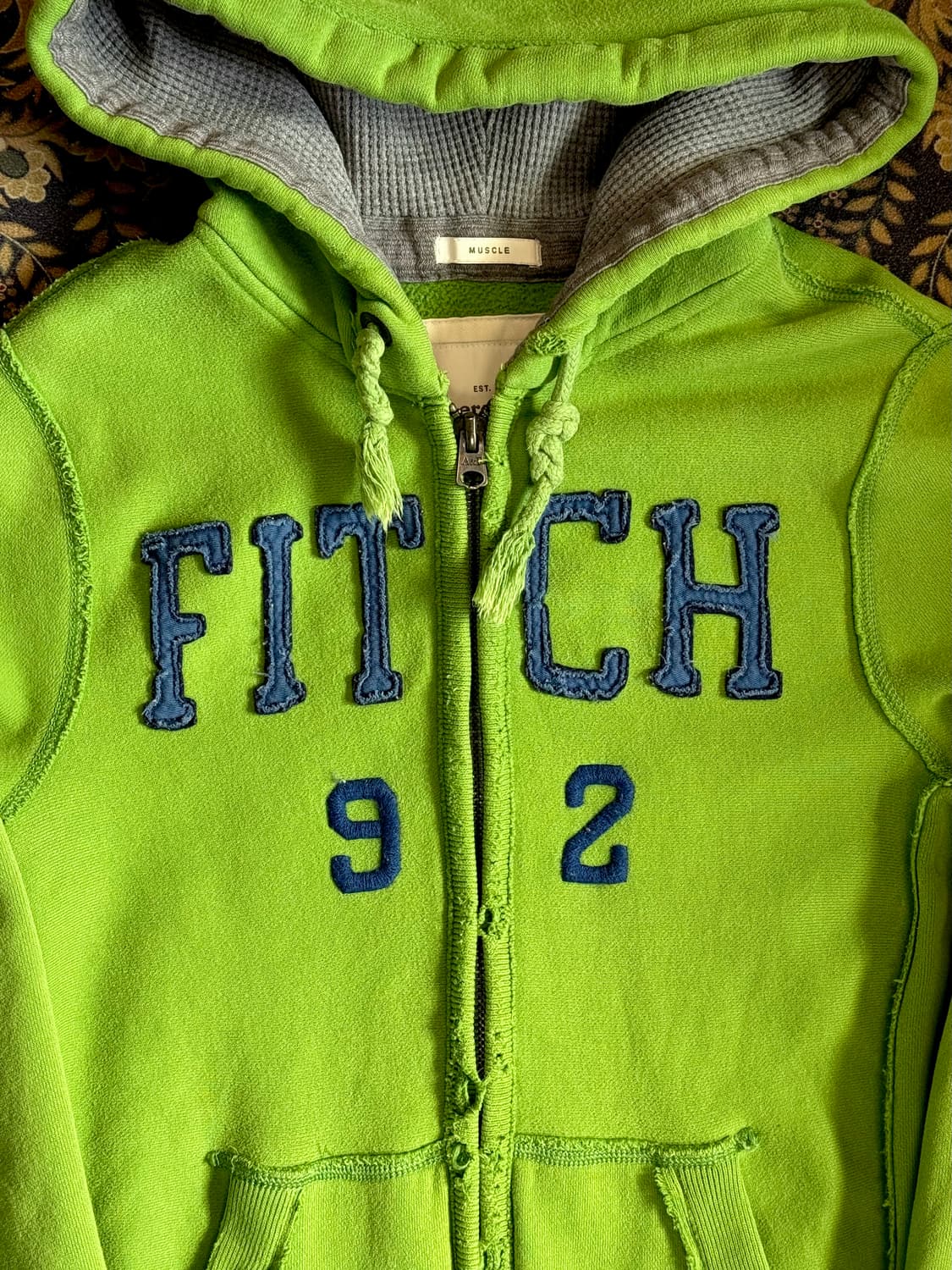 아베크롬비 아플리케 로고 후디 말차 상품이미지2