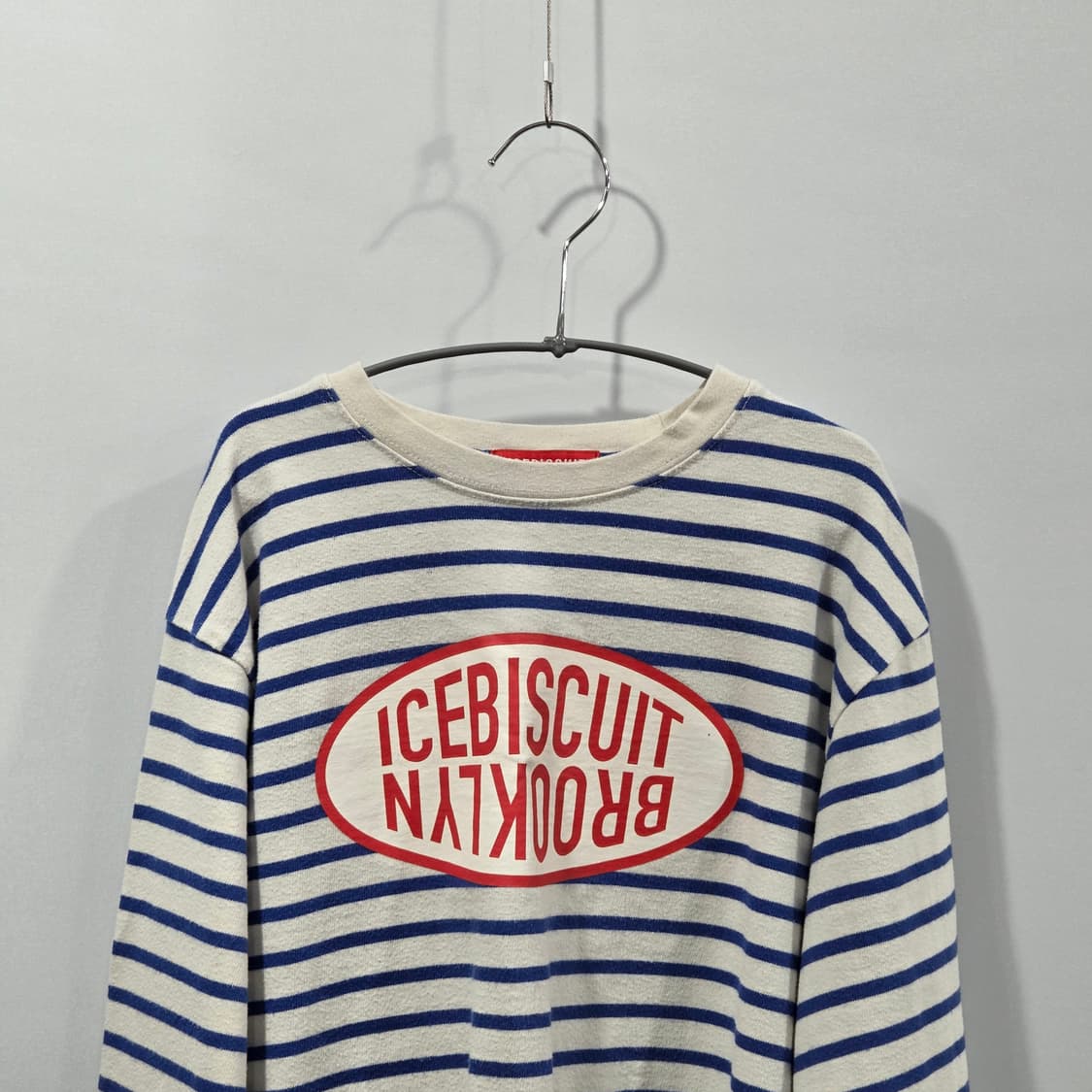 아이스비스킷 스트라이프 프린팅 롱슬리브 155 상품이미지2