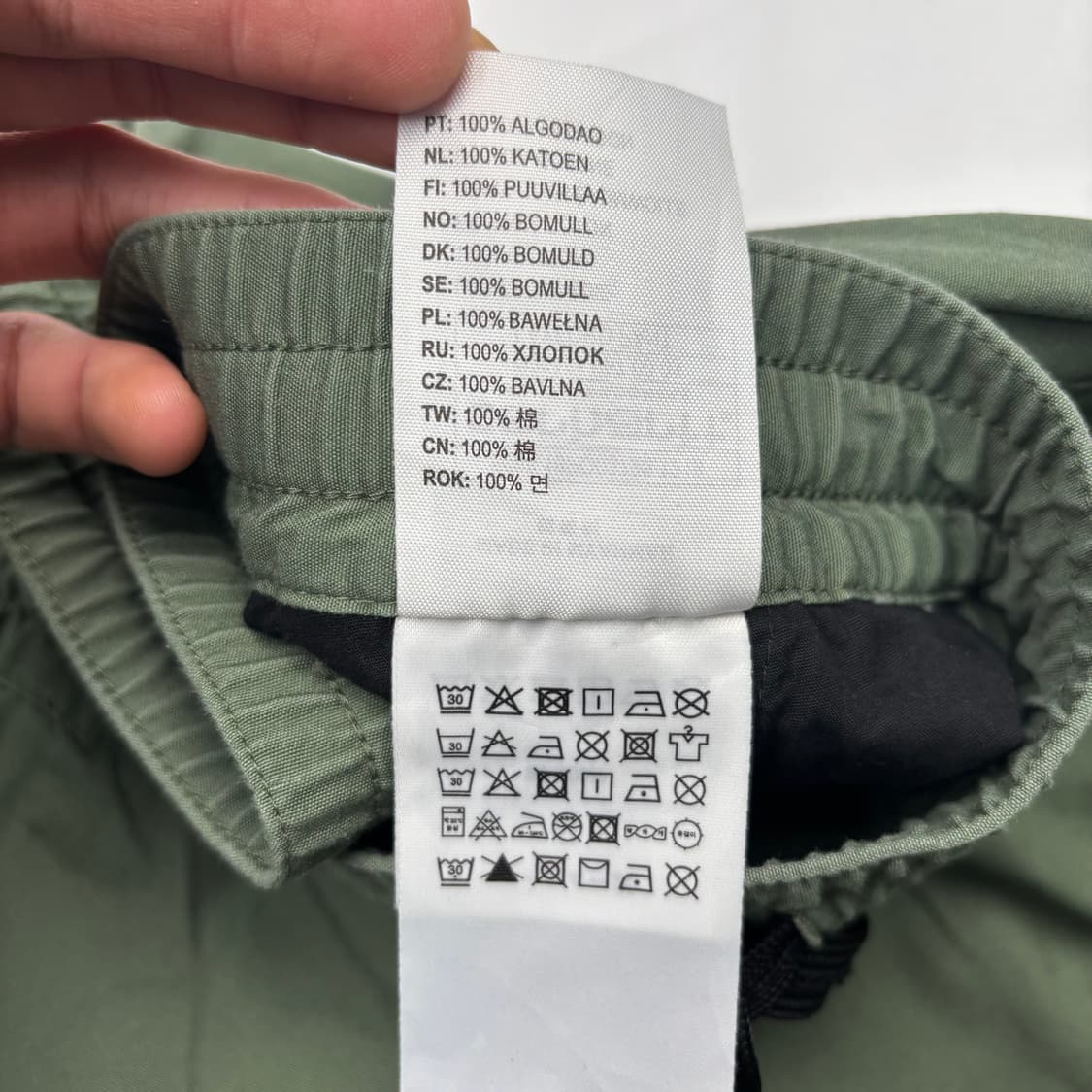 칼하트 Wip 카키 나일론 팬츠 35 inch 상품이미지9