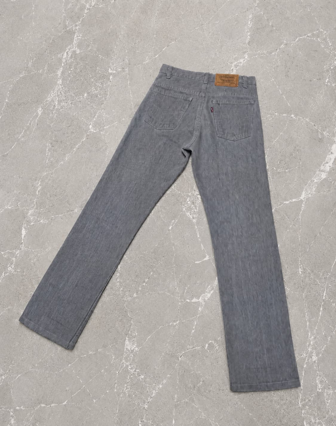 80s Levi's 40509 빈티지 그레이 스트라이프 데님 상품이미지6