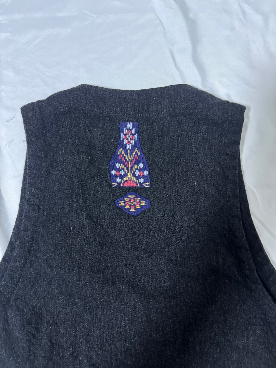 Orslow 에스닉 자수 울 베스트 상품이미지4