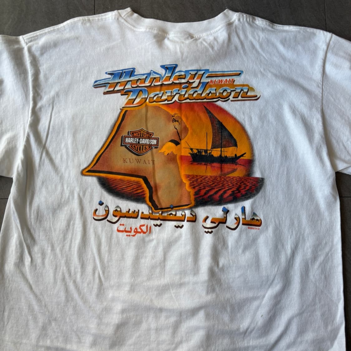 할리데이비슨 정품 미국 생산 화이트 플레임 긴팔 티셔츠 상품이미지10