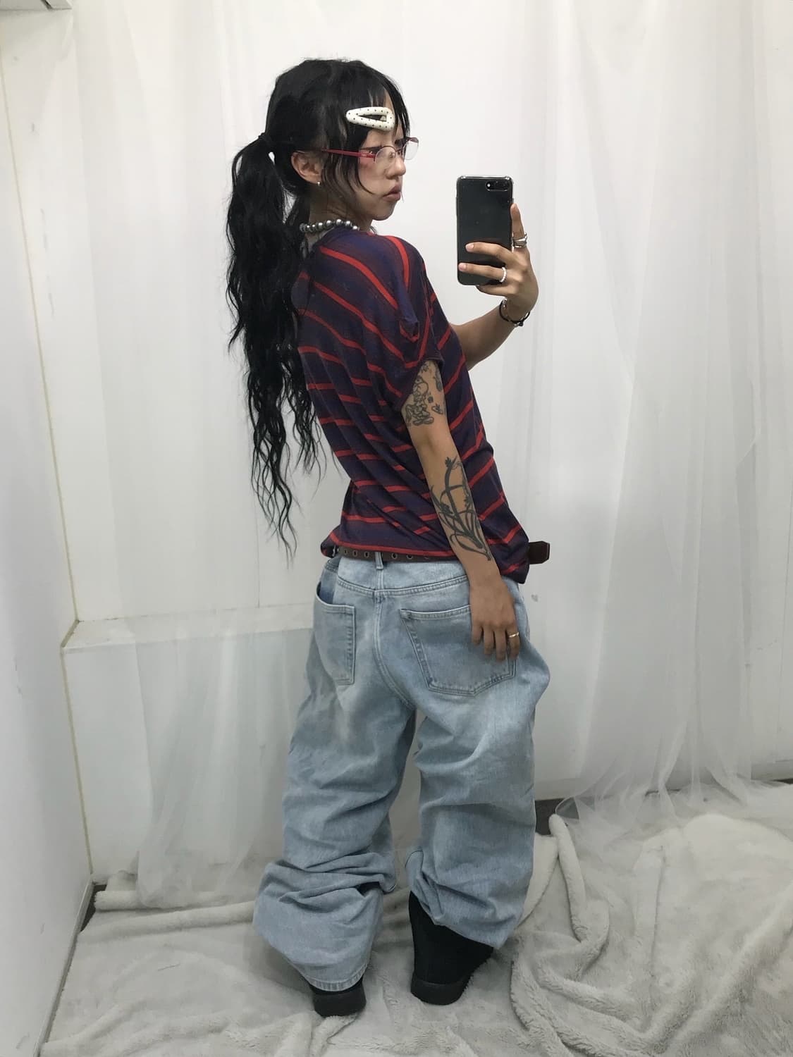 🖤 비비안웨스트우드 스트라이프 오알비 탑 🖤 상품이미지4