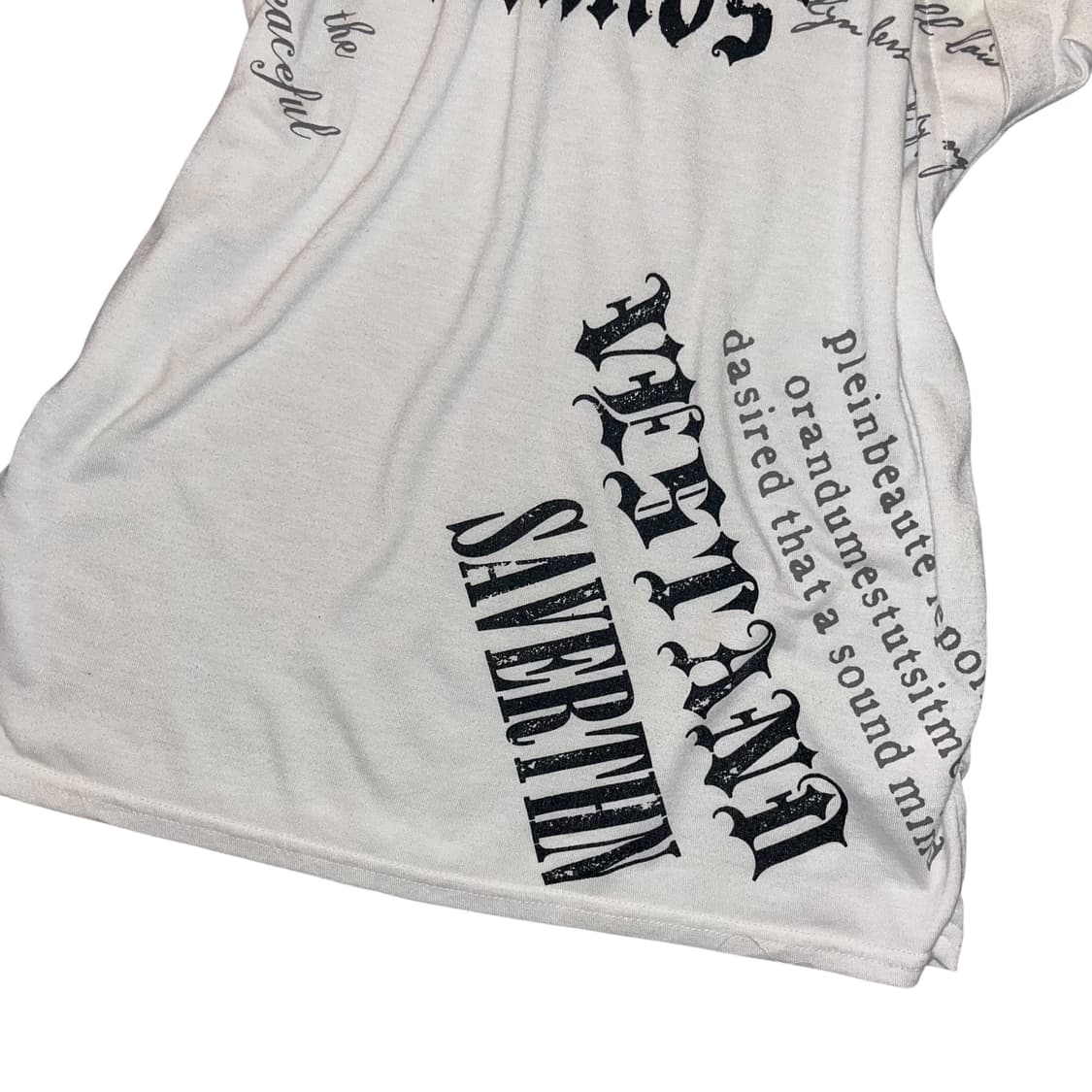 DIG DEEP 디그딥 아일렛 어깨 트임 반팔티 갸루y2k펑크 상품이미지4