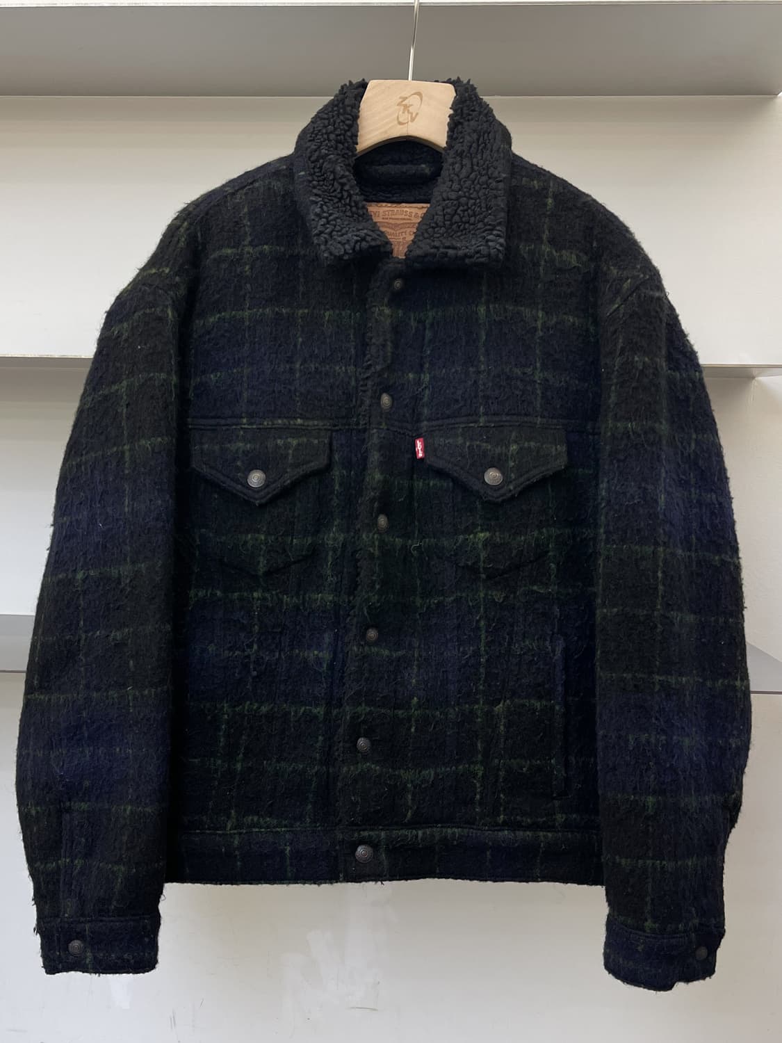 리바이스 쉐르파 체크 트러커 자켓 상품이미지2