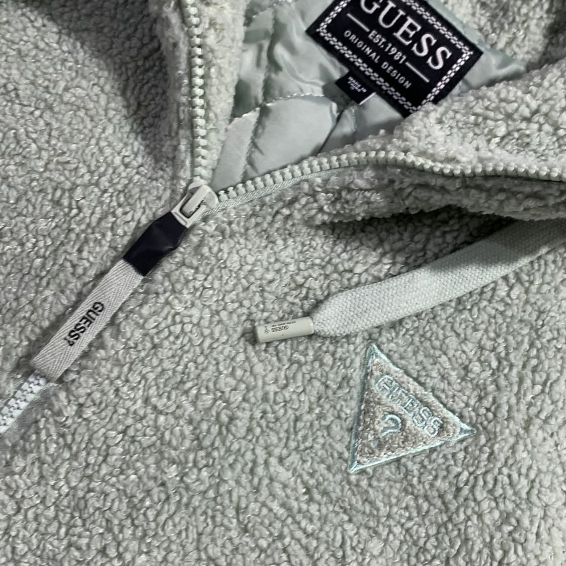 게스 뽀글이 후리스 자켓 상품이미지3