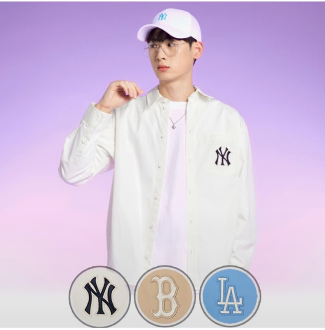 Mlb 클래식 모노그램 빅로고 셔츠 상품이미지10