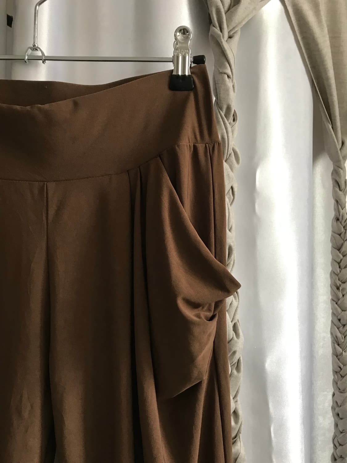 vintage brown shirring pants (free) 상품이미지10
