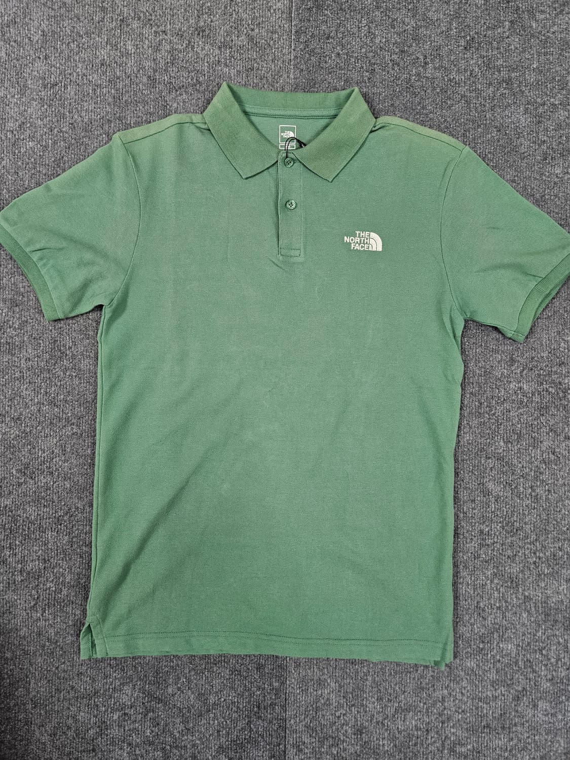 노스페이스 올데이 클래식 폴로 그린 카라티(급처) 상품이미지1