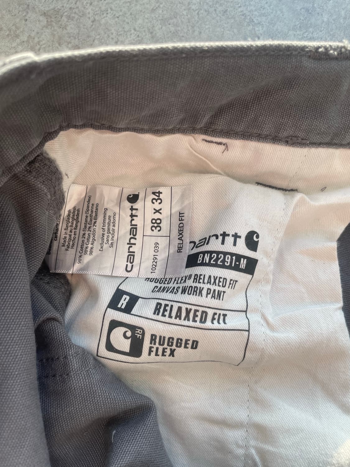 칼하트 워크팬츠 상품이미지10