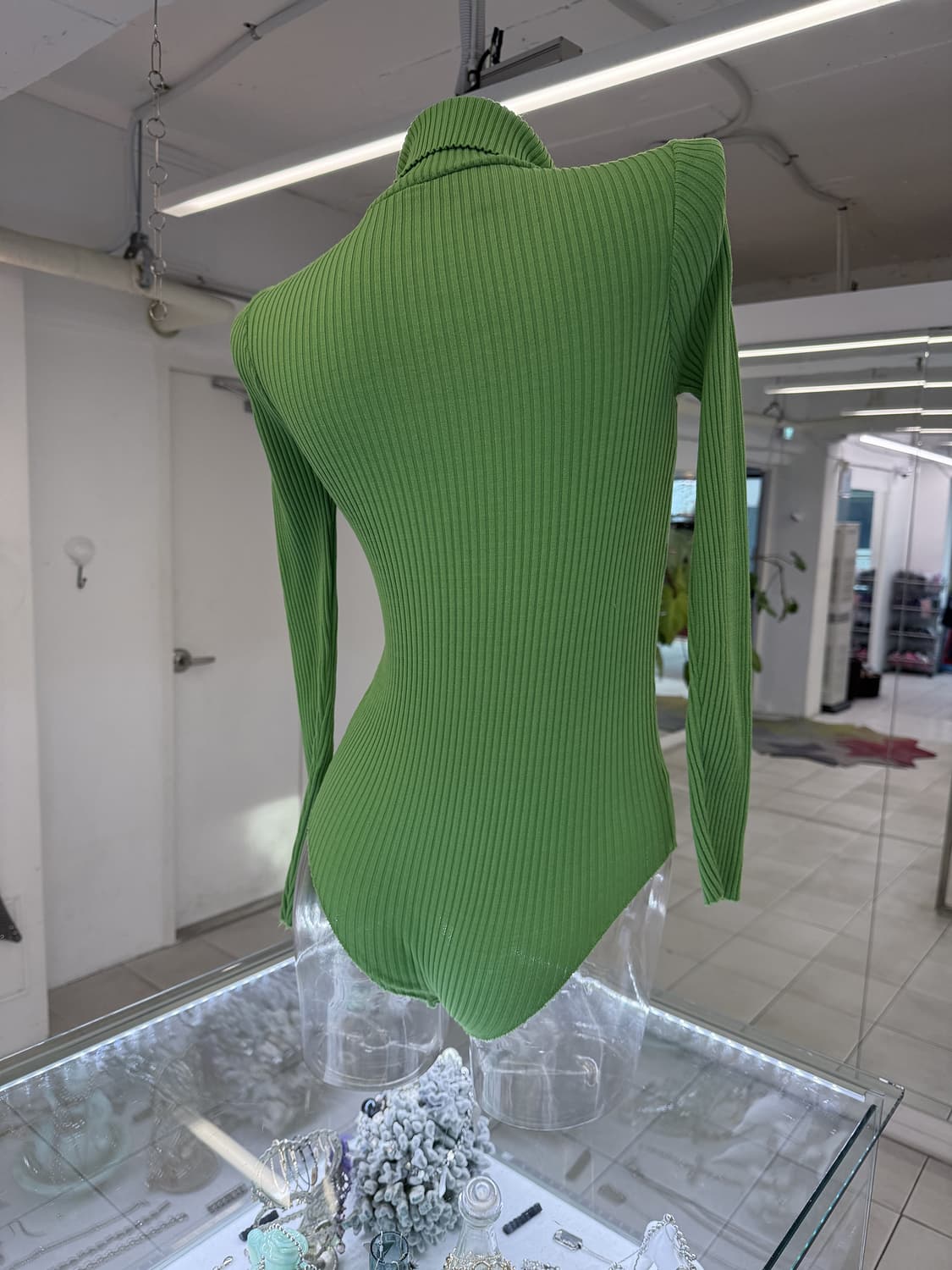 tutle neck rib knit bodysuit 상품이미지3