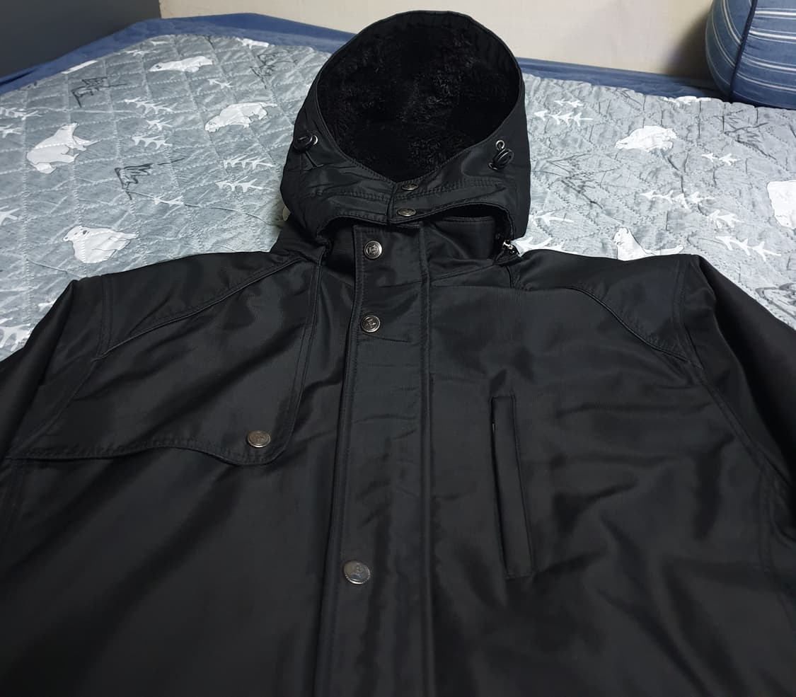 안감보아털 내피 나일론 후디 바람막이 자켓 블랙 (M) 상품이미지2