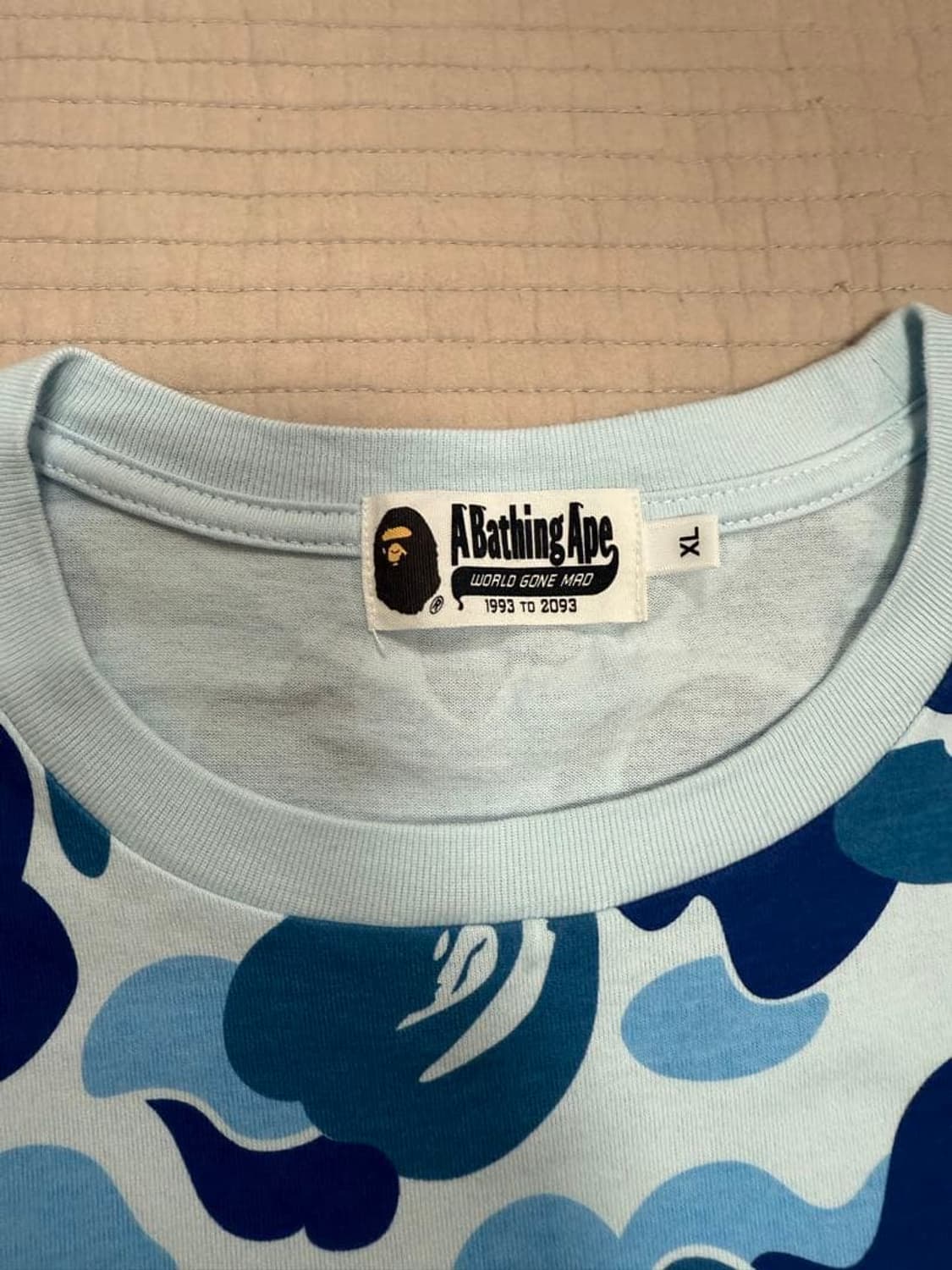 베이프 ABC 카모 컬리지 롱슬리브 티셔츠 상품이미지2