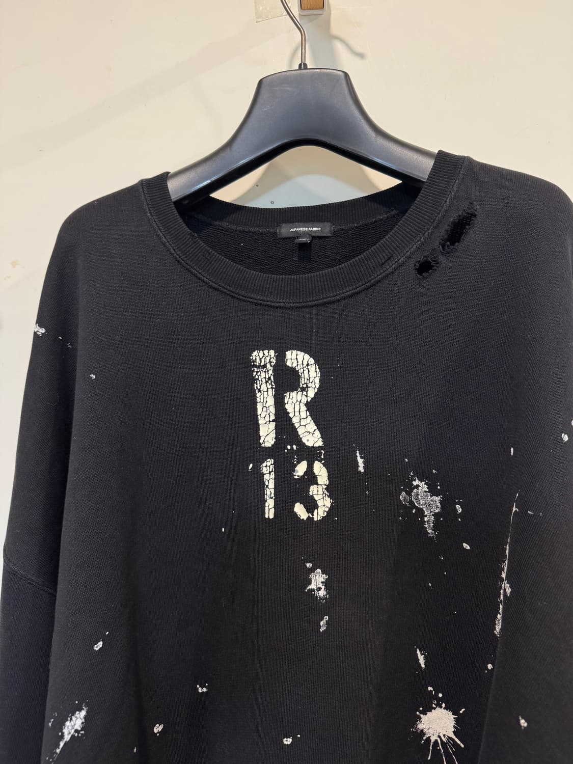 R13 알써틴 크롭 크루넥 스웻셔츠 상품이미지9