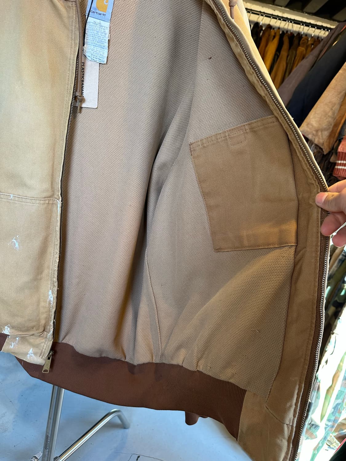 칼하트 디트로이트 페인팅 덕 액티브 워크 자켓 made in usa 상품이미지8