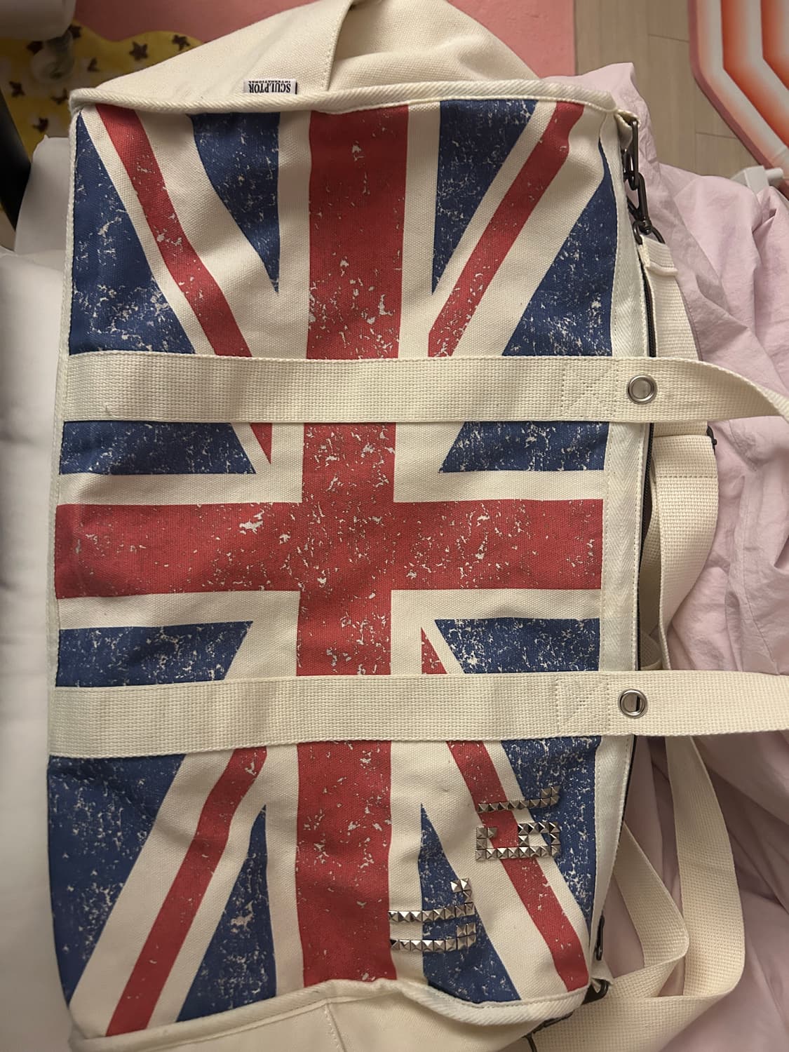 스컬프터 Naughty Girl Tote Bag Union Jack 가방 상품이미지2