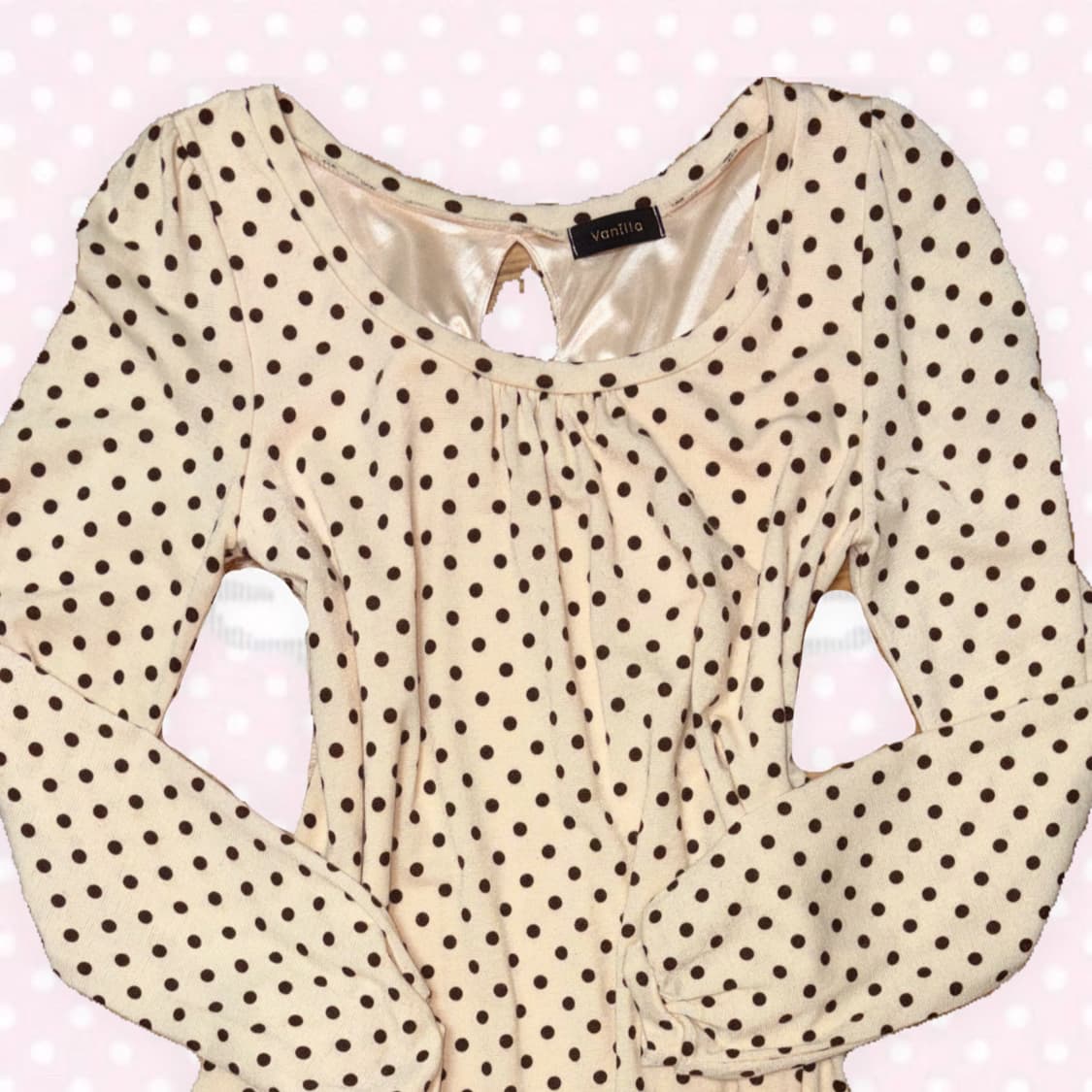 바닐라초코맛 히메갸루 모리걸 도트원피스 상품이미지2