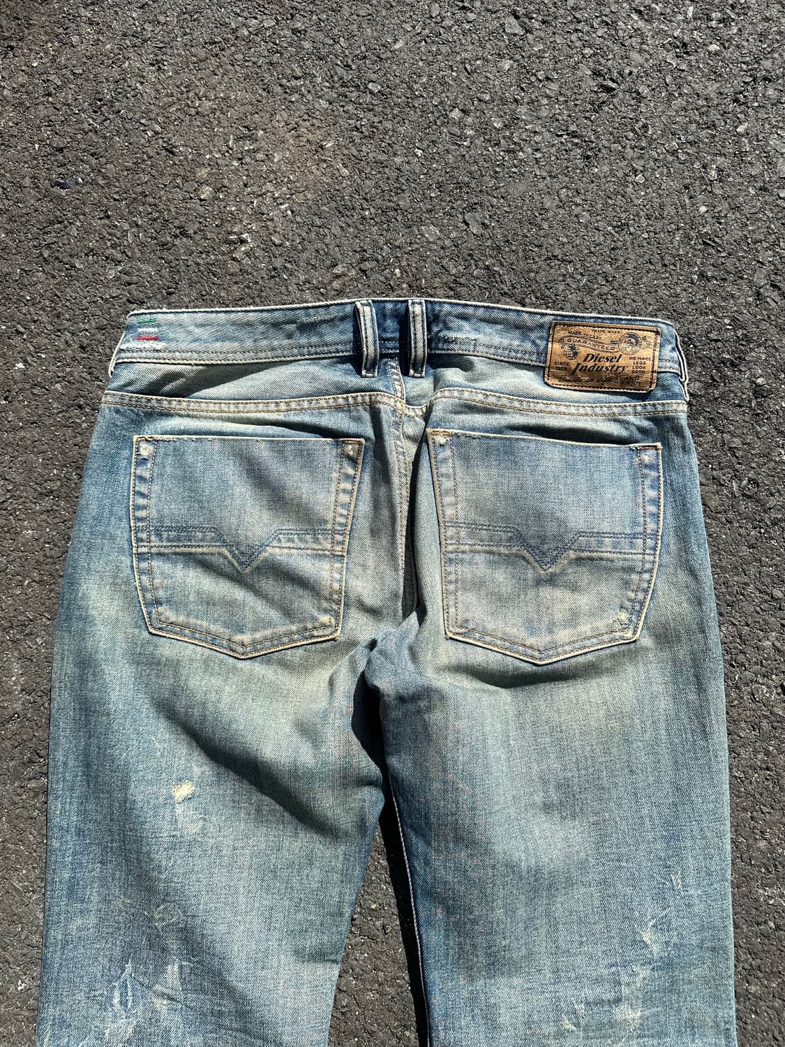 00’s Diesel zatiny repair boots denim 상품이미지9