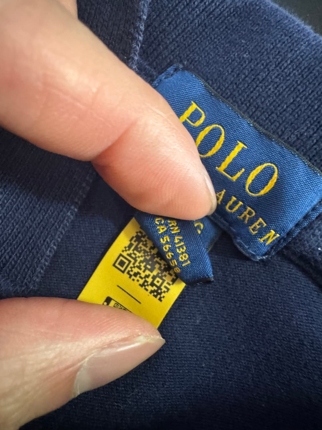 큐알 인증!! 여성 폴로 랄프로렌 키즈 반팔 카라 원피스 Xs 네이비 상품이미지6