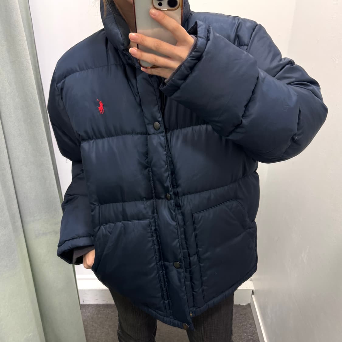 폴로 네이비 덕다운 패딩 상품이미지2