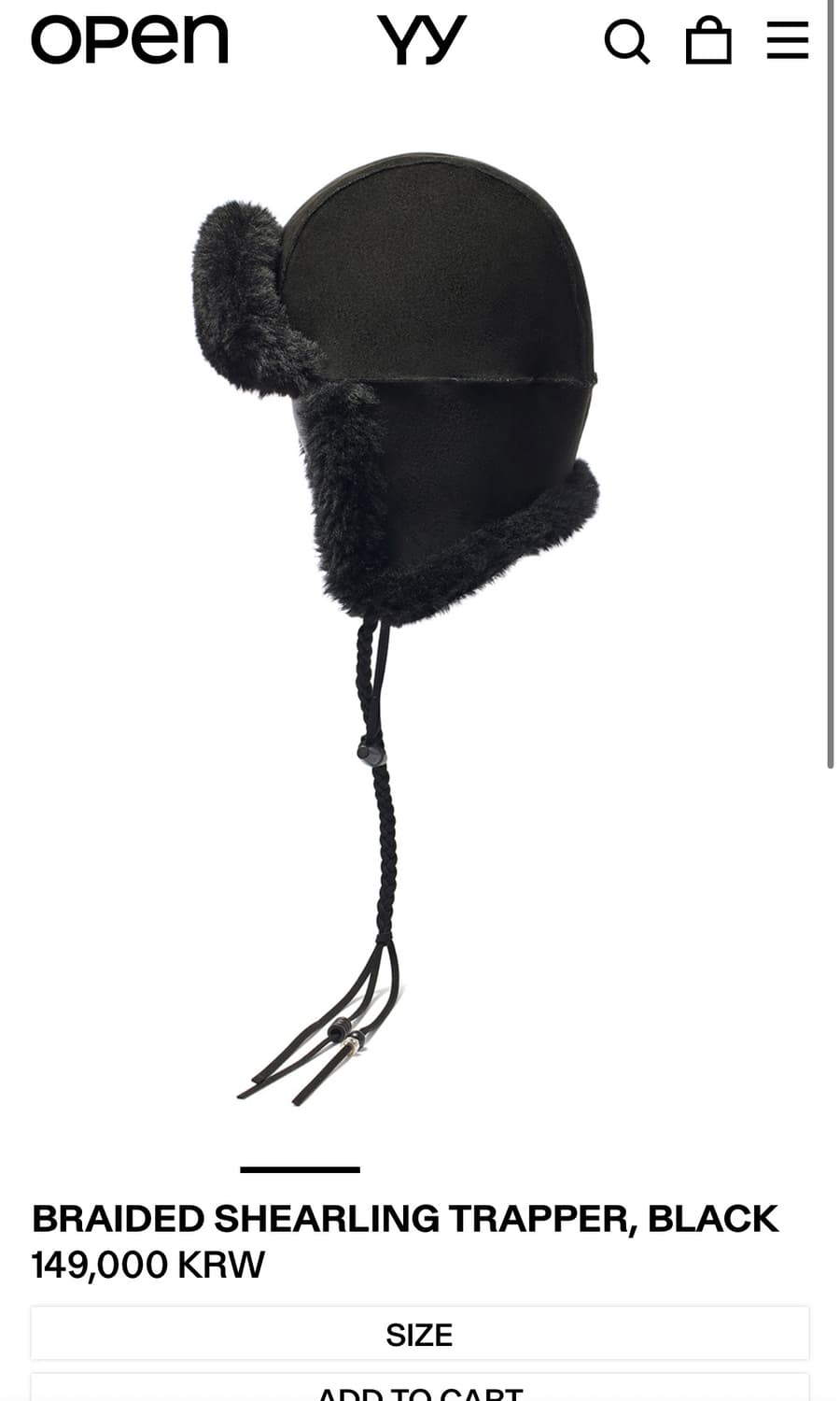 오픈YY 새 제품. 모자, 군밤 모자, 오픈yy 트래퍼 햇 상품이미지4