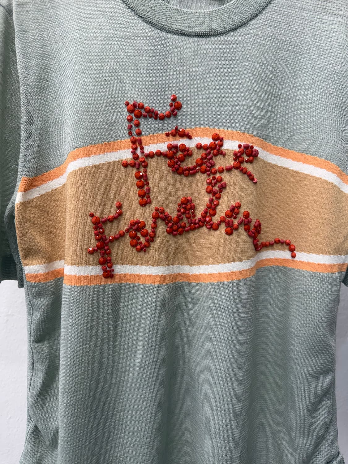 정품) LANVIN 랑방 한섬 비즈장식 니트 90 상품이미지4