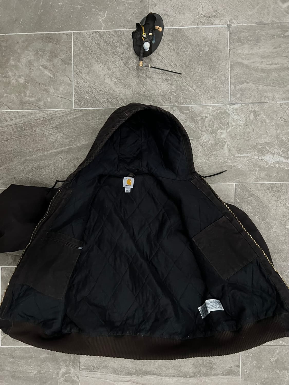 (L) 칼하트 덕 액티브 후드자켓 J130 DKB 다크브라운 상품이미지3