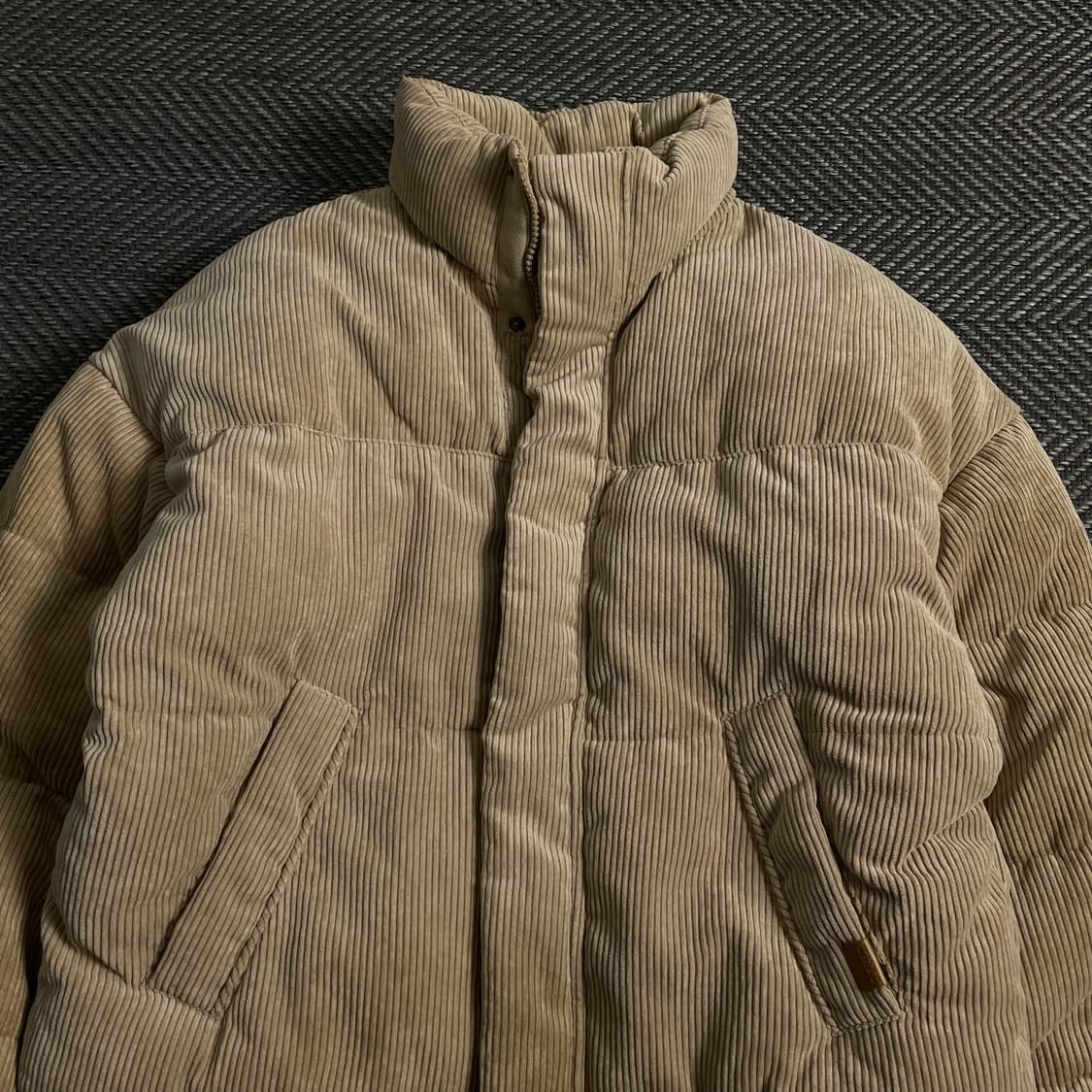 후아유 골덴 코듀로이 패딩 점퍼y 3932 상품이미지5