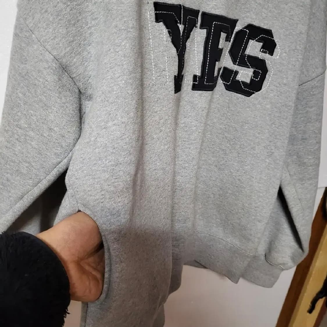 36 ) 기모 포켓맨투맨free멜란지 공용 너무예쁜디자인 상품이미지3