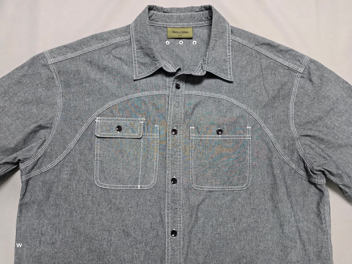 유니폼브릿지 샴브레이 반팔 셔츠 [105] 상품이미지2