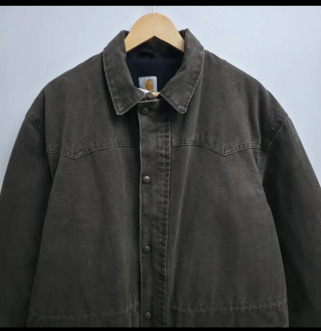 칼하트 브라운 워크 초어 자켓(L, made in USA) 상품이미지2