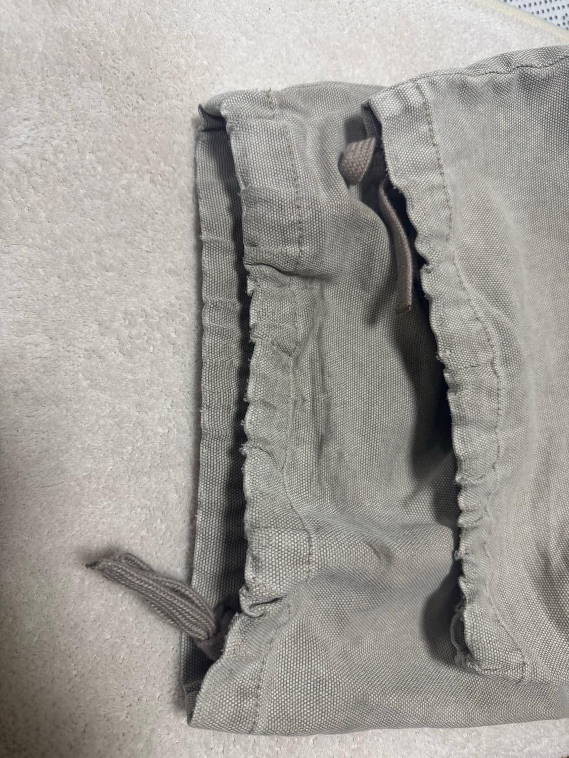 1)논노드 더블니 커버 팬츠 베이지 상품이미지5