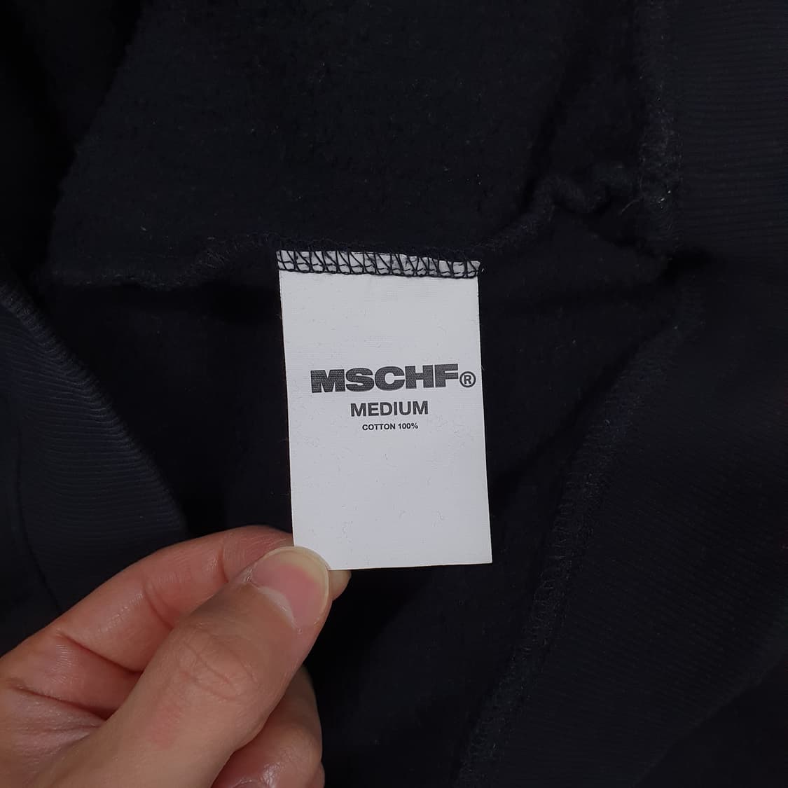 MSCHF 미스치프 롬버스 빅로고 기모 후드티 블랙 오버핏 후디 M 상품이미지6
