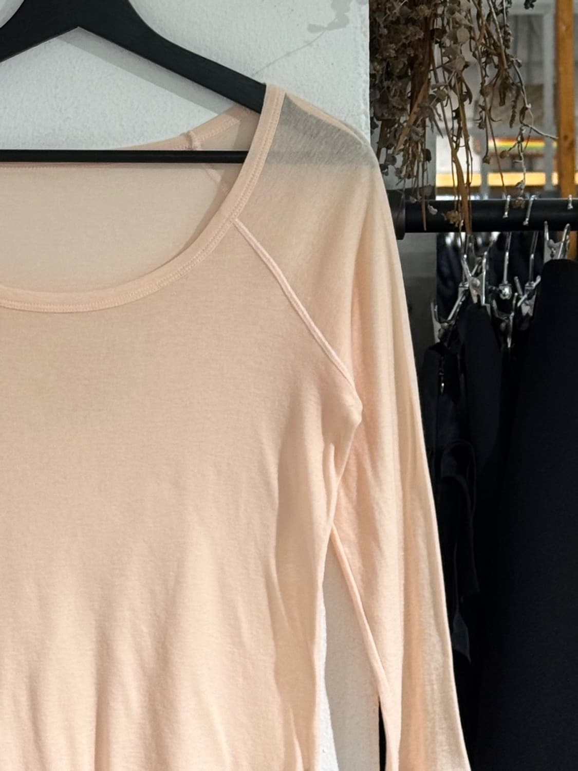 질샌더 라이트 애프리콧 래글런 슬리브 7부 티셔츠 상품이미지3