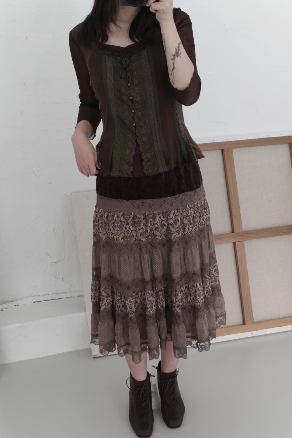 lace cancan skirt 상품이미지6