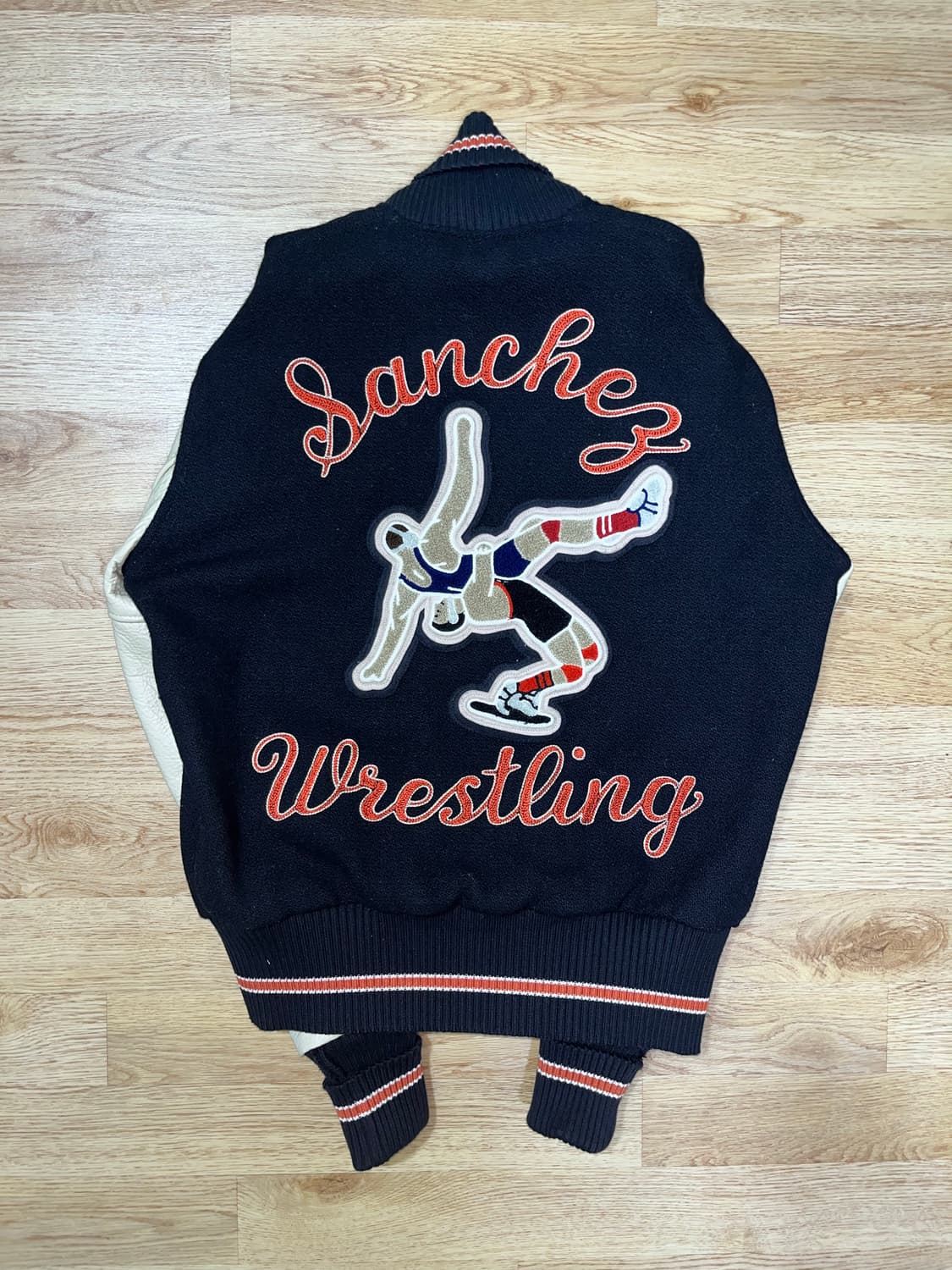 [38] 웨어하우스 바디스라인 울&레더 바시티자켓 상품이미지2