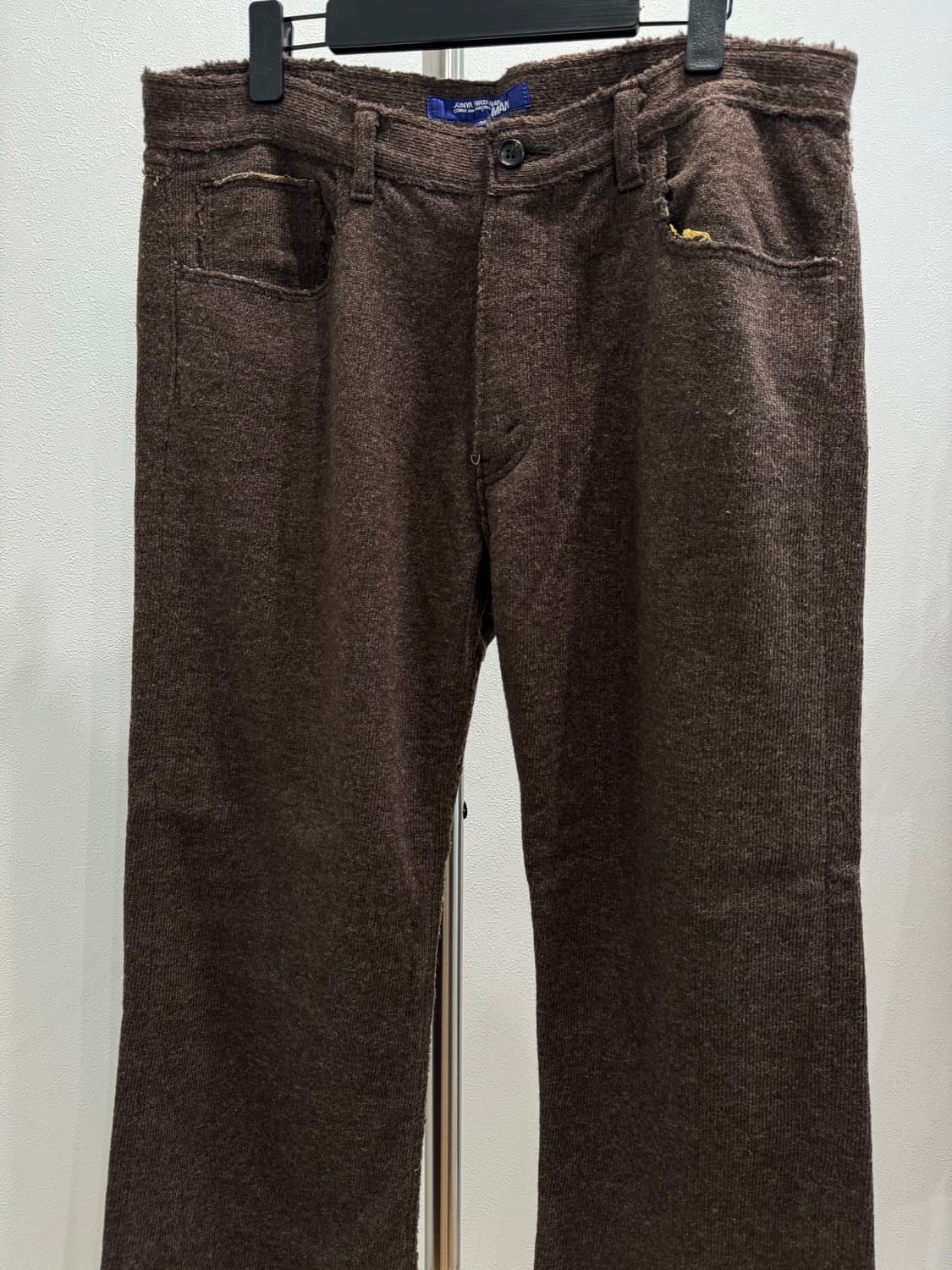 준야와타나베 03fw 반다나 프레이드 울 팬츠 상품이미지3