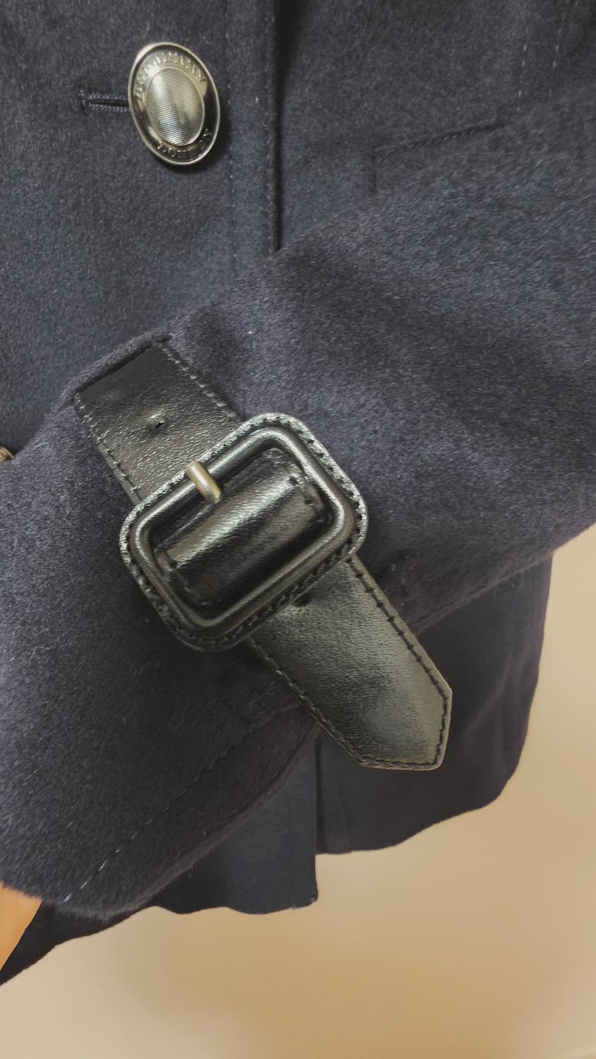 (정품) 버버리 캐시미어혼방 하프코트 상품이미지4