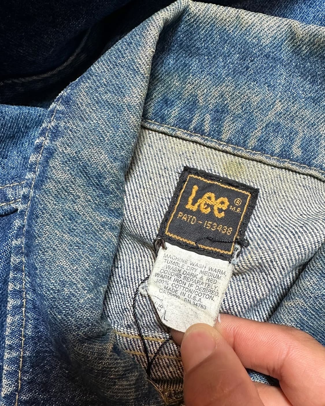 80s 리 라이더스 데님 트러커 자켓 made in usa 상품이미지7