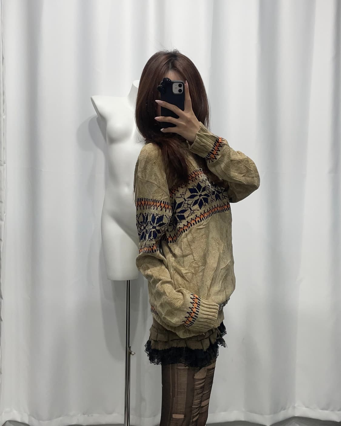 🎸베이지 노르딕 니트🎸 상품이미지3